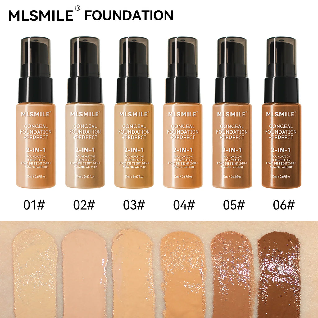 MLSMILE Foundation Waterproof & Sweat resistant