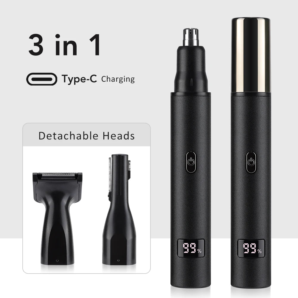 3 In 1 Nose And Ear Hair Trimmer