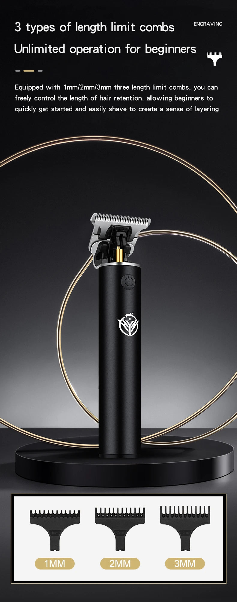 Professional Cordless Barber Hair Clipper set