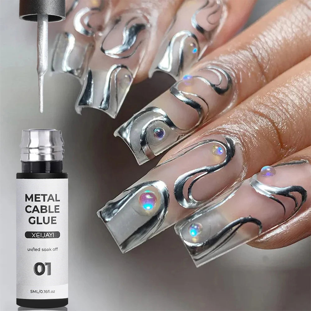 5/7/8ml Super-Bright Metallic Gel Polish