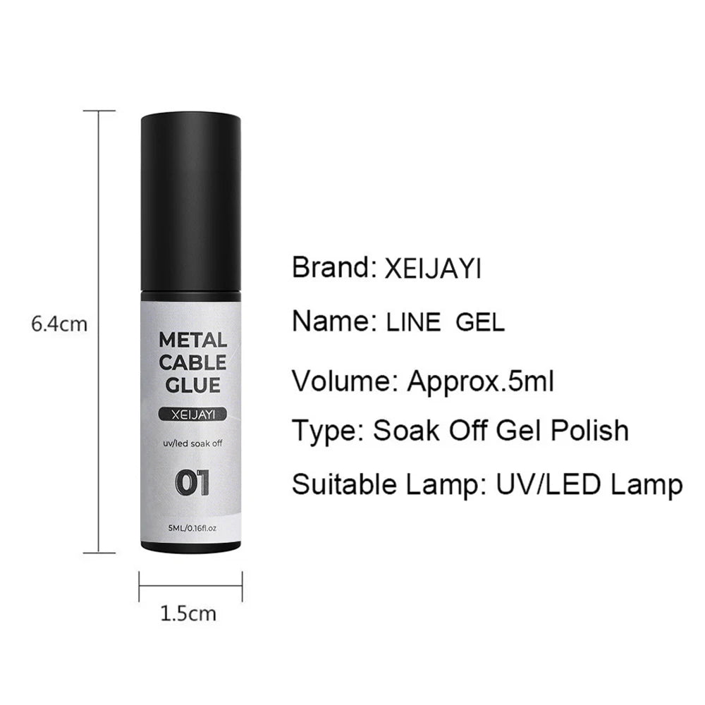 5/7/8ml Super-Bright Metallic Gel Polish