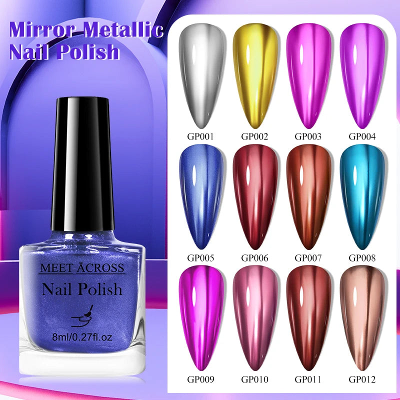 8ml Metallic Nail Polish
