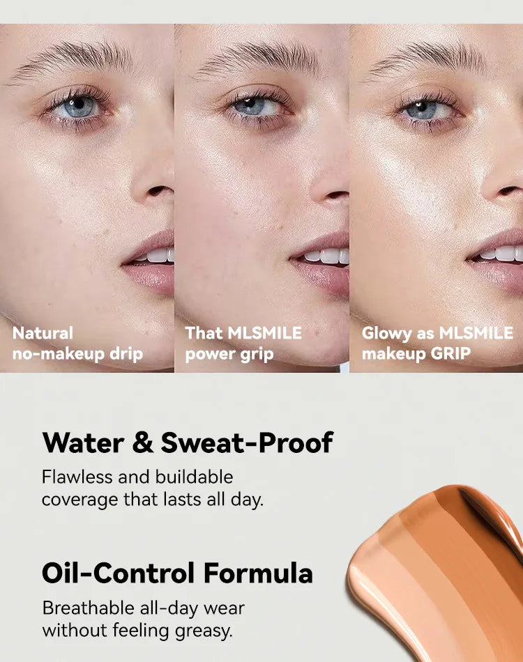 MLSMILE Foundation Waterproof & Sweat resistant