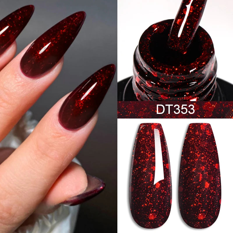 MEET ACROSS Red Series Gel Nail Polish