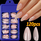 120pcs Long Coffin False nails