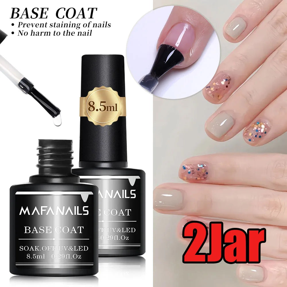 2Pcs set Top Coat & Base Coat Nail Polish