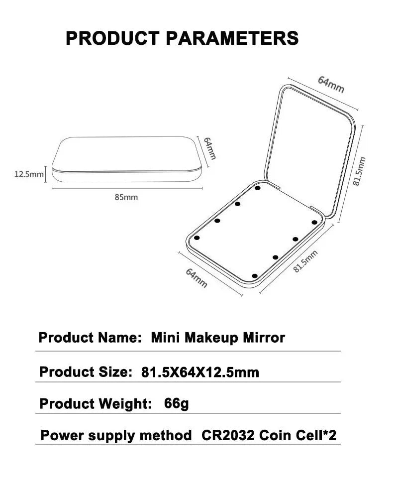 Mini LED Makeup Mirror