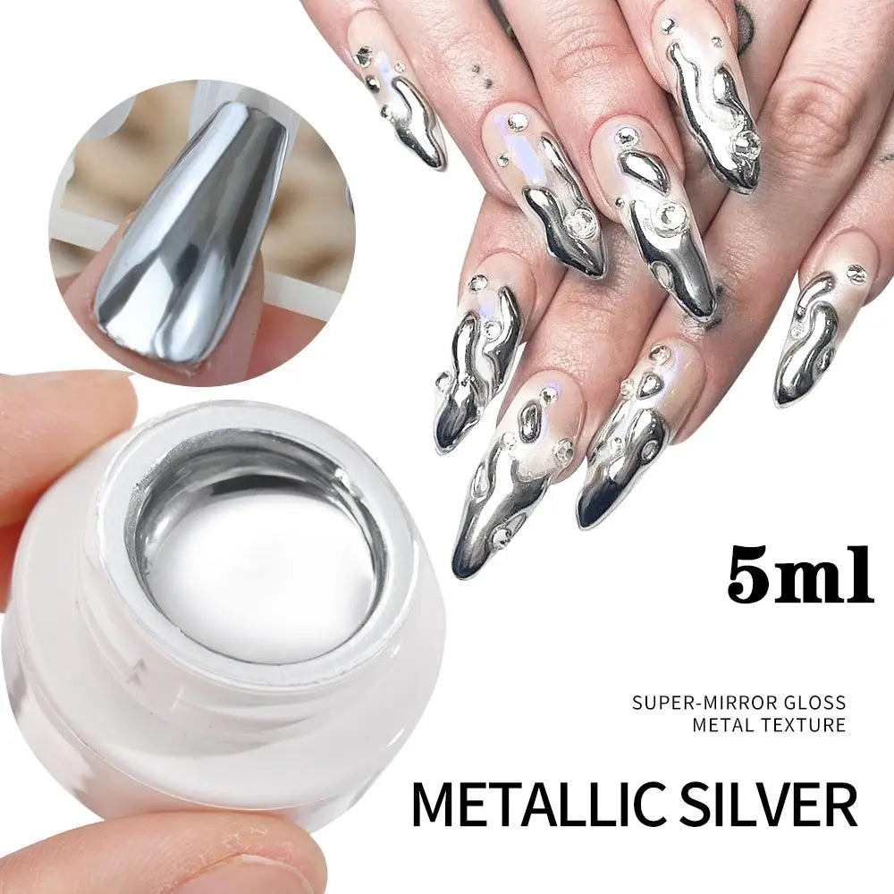 5/7/8ml Super-Bright Metallic Gel Polish