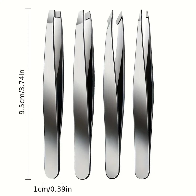 Set of 4 Professional Tweezers