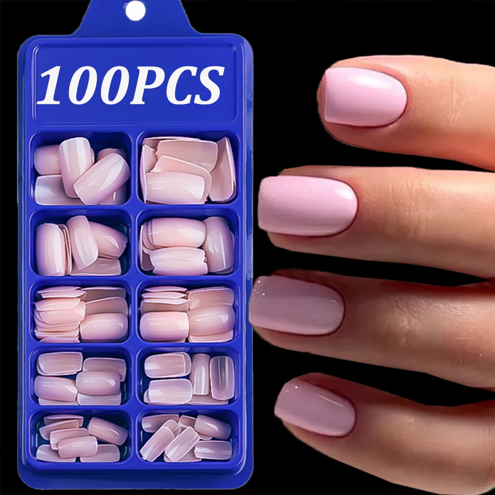 120pcs Long Coffin False nails