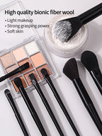 13 all-black makeup brush sets