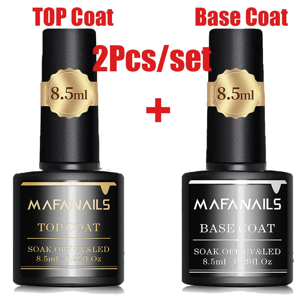 2Pcs set Top Coat & Base Coat Nail Polish