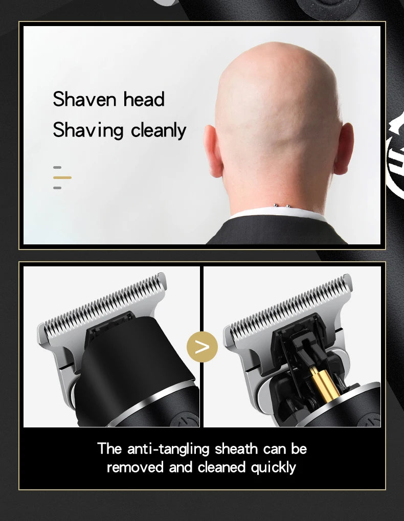 Professional Cordless Barber Hair Clipper set