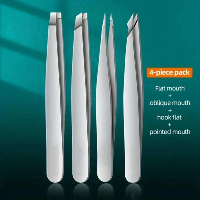 Set of 4 Professional Tweezers