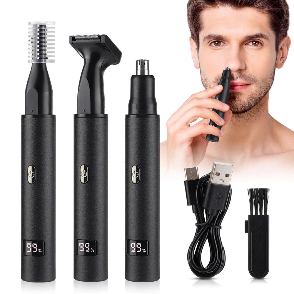 3 In 1 Nose And Ear Hair Trimmer