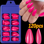 120pcs Long Coffin False nails