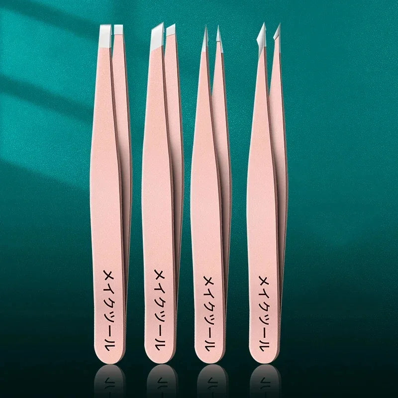 Set of 4 Professional Tweezers
