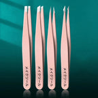 Set of 4 Professional Tweezers
