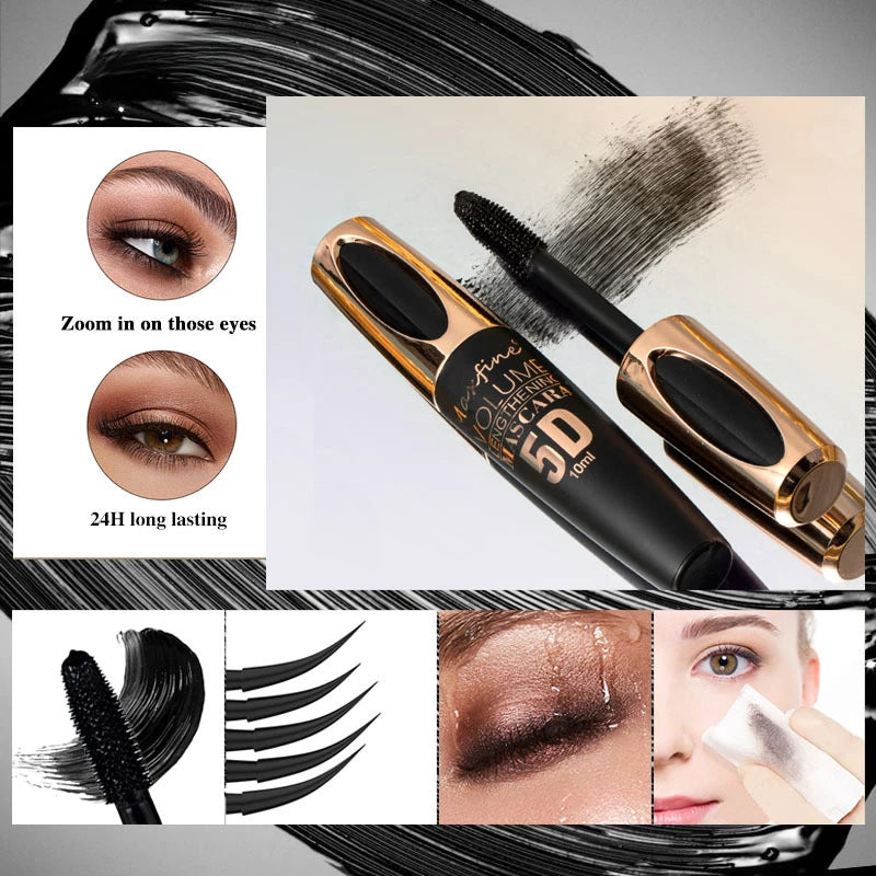 5D Mascara Makeup Waterproof Non-smudge