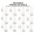 120pcs Long Coffin False nails