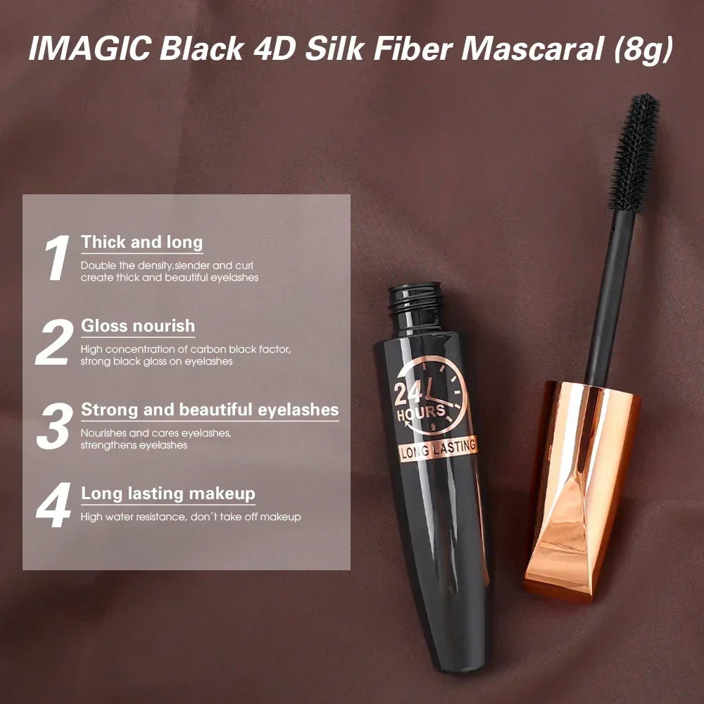 5D Waterproof Mascara Lengthens Eyelashes Extension Black