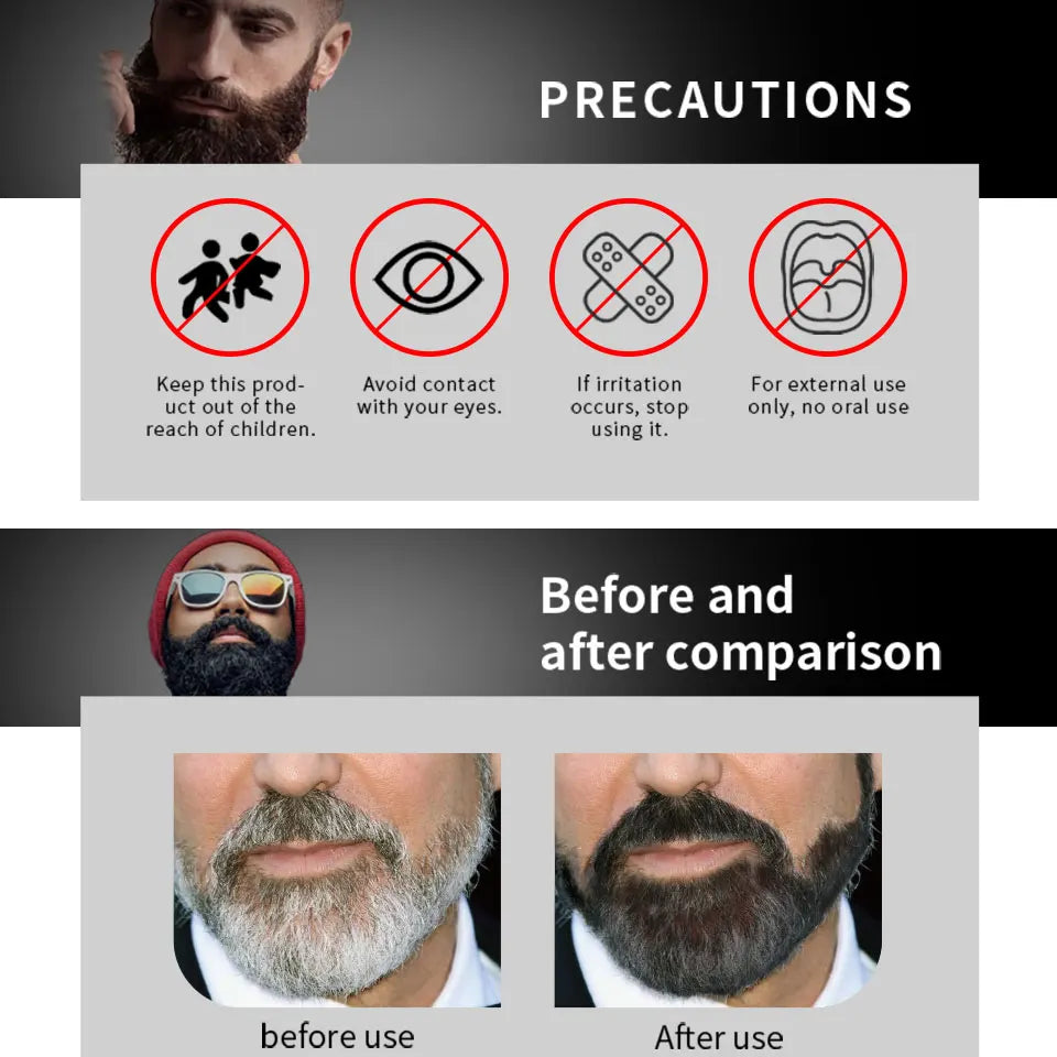 Black Beard Dye Shampoo