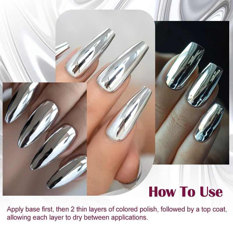8ml Metallic Nail Polish