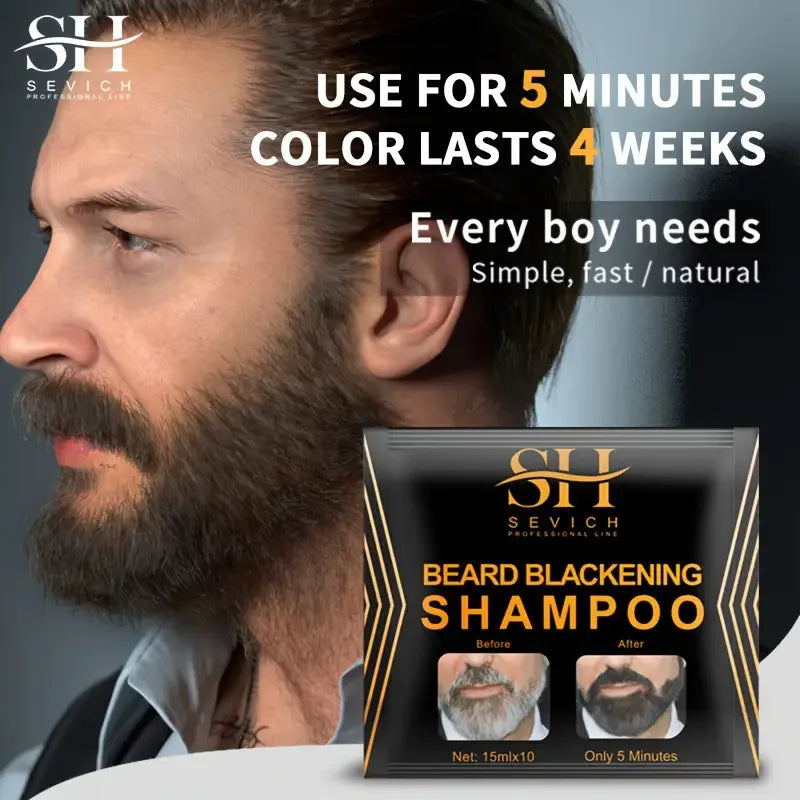 Black Beard Dye Shampoo