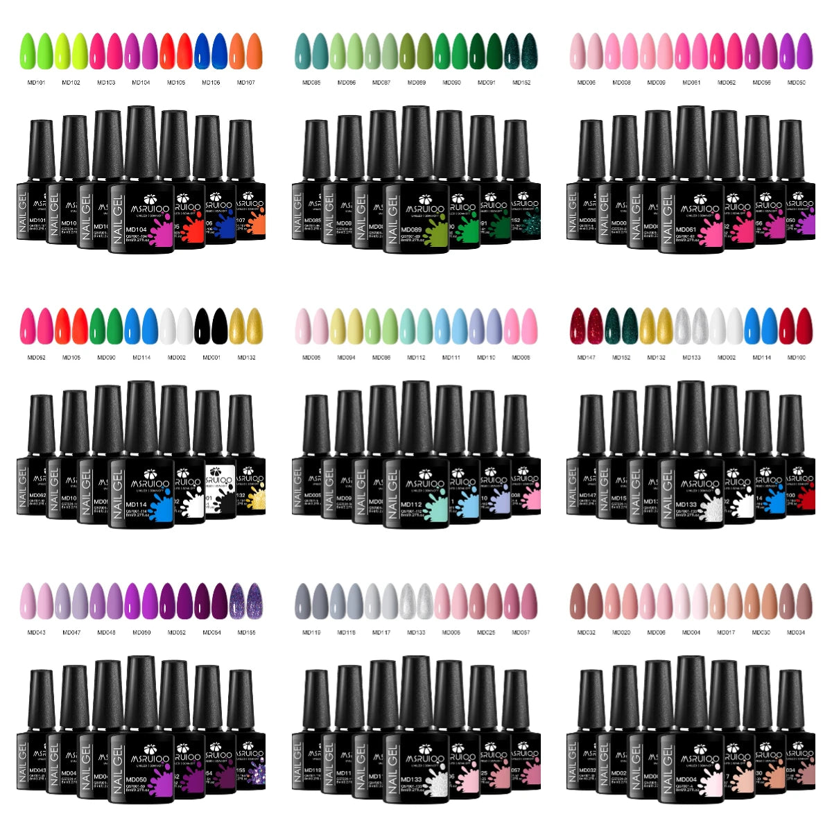 7pc Nail Gel Set