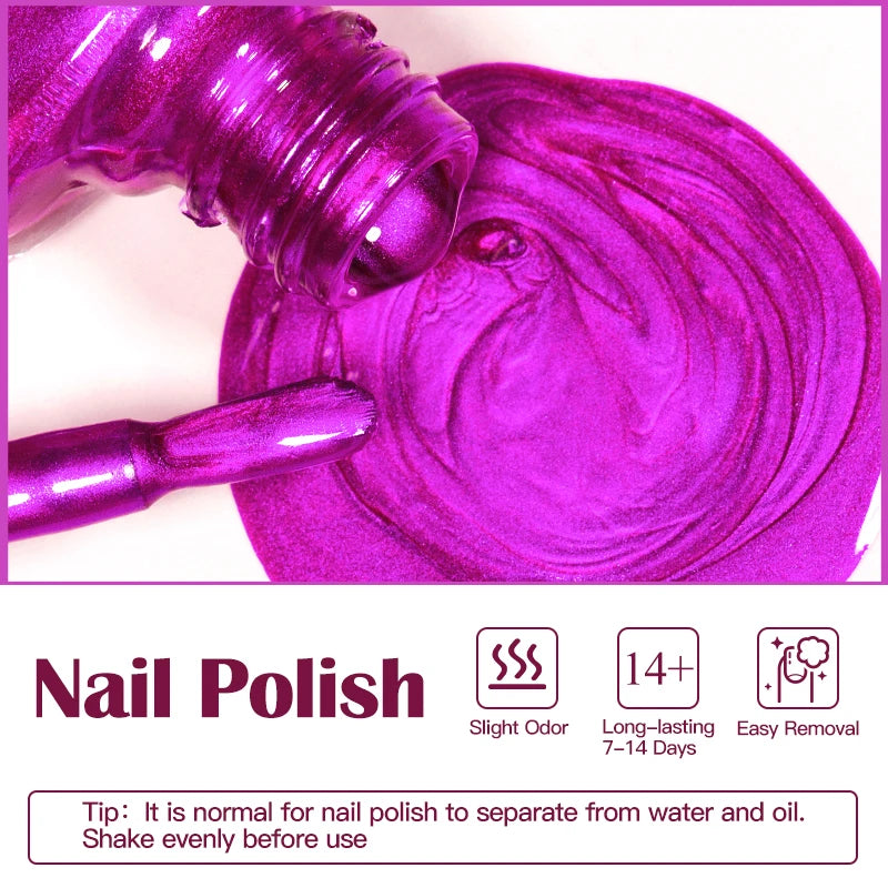 8ml Metallic Nail Polish