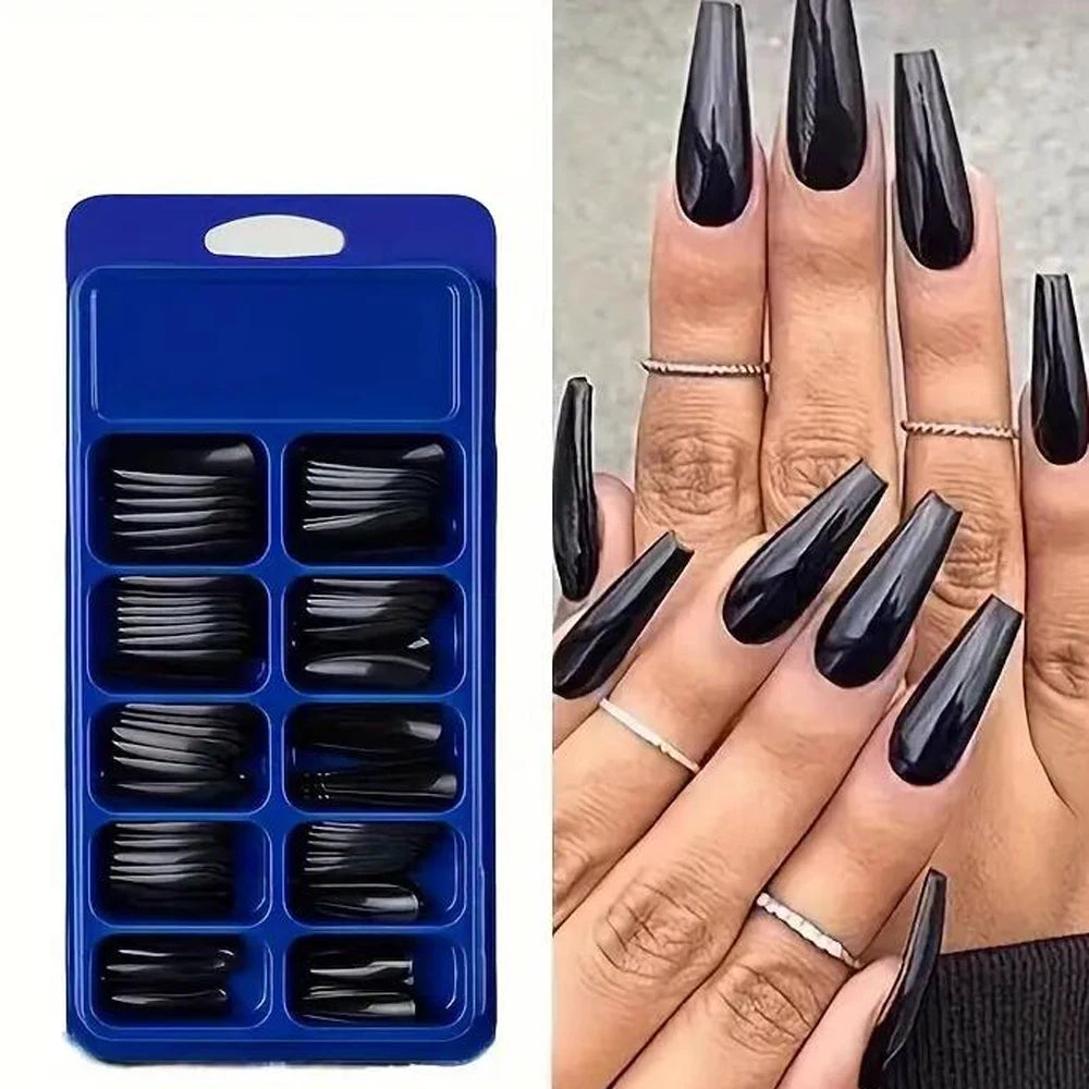120pcs Long Coffin False nails