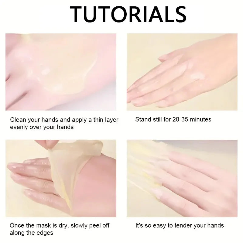 Vitamin c and turmeric hand wax mask