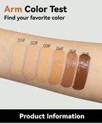 MLSMILE Foundation Waterproof & Sweat resistant