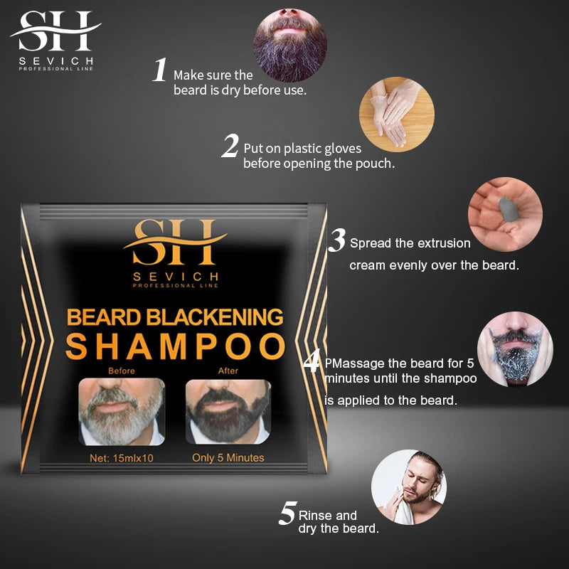 Black Beard Dye Shampoo