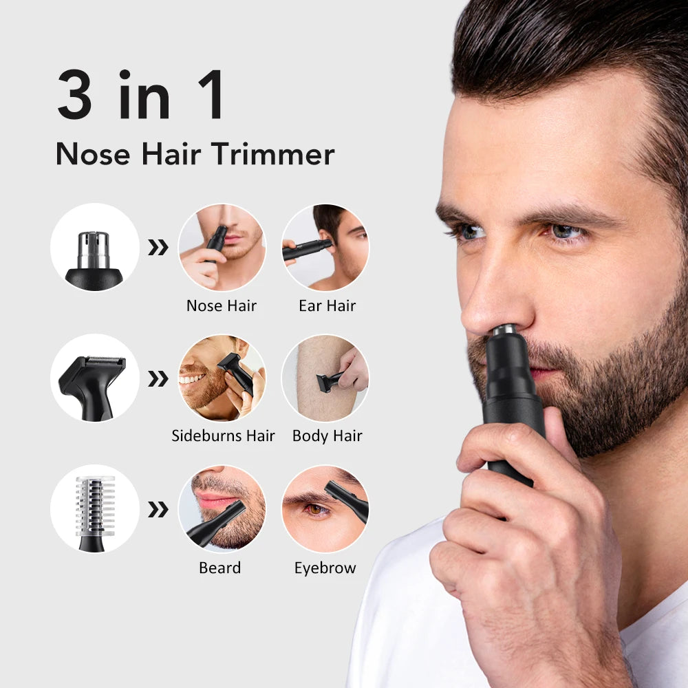 3 In 1 Nose And Ear Hair Trimmer