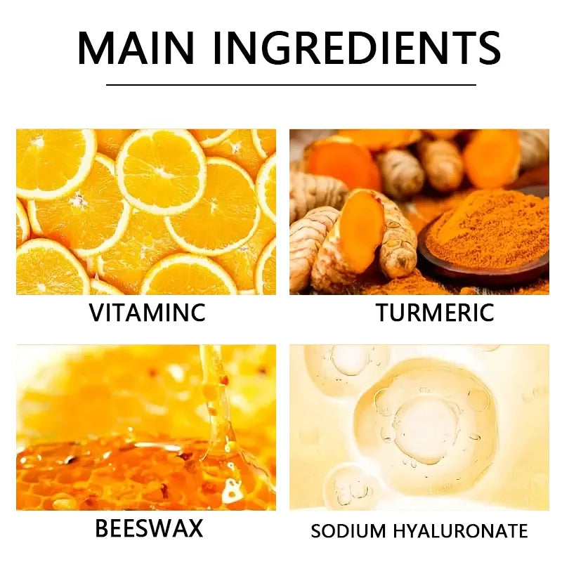 Vitamin c and turmeric hand wax mask