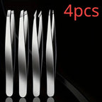 Set of 4 Professional Tweezers
